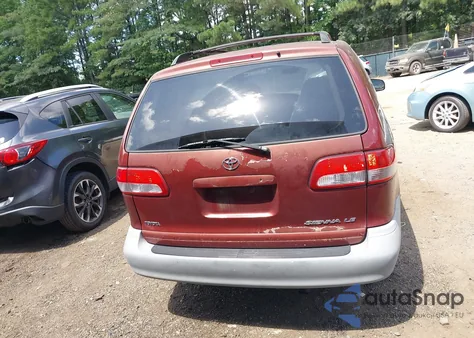 2003 Toyota Sienna Le из США, поврежденный, VIN 4T3ZF13CX3U531563